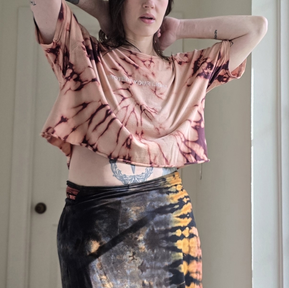 "Protect Your Light" Cropped Tee - Picture 2 of 4
